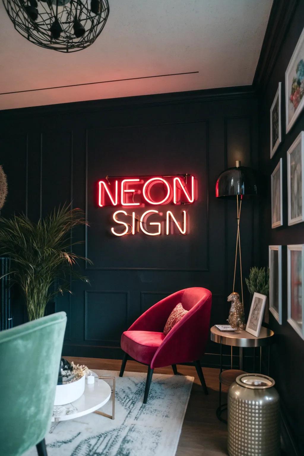 Brighten your selfies using a cool neon vibe.