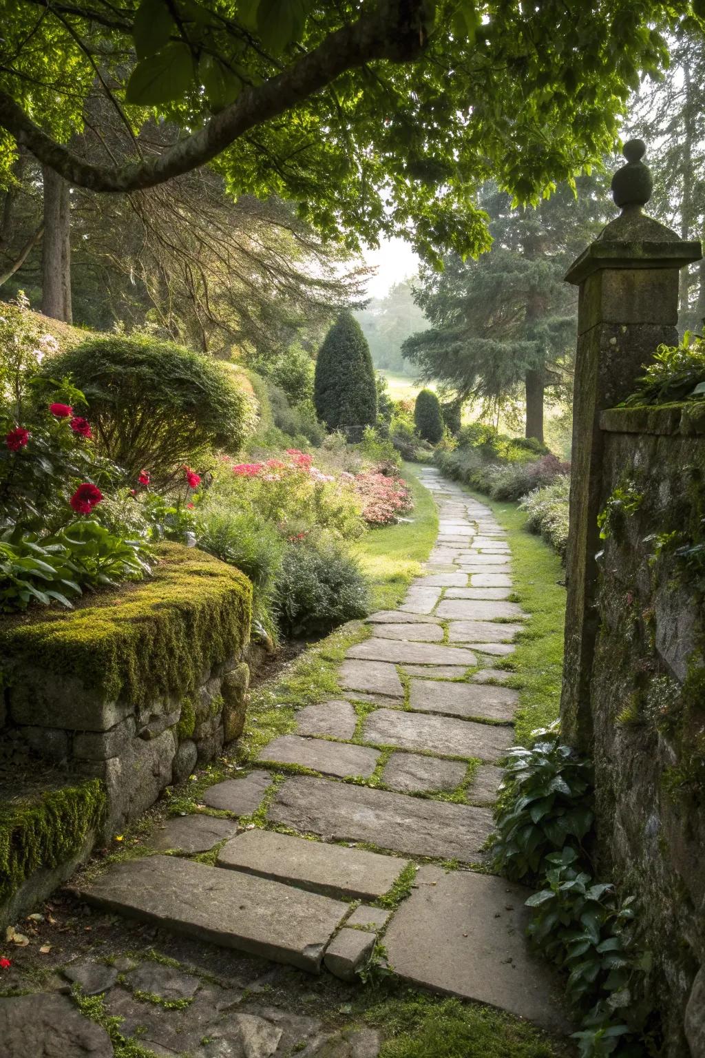 Rock courses include framework and appeal to yard rooms.