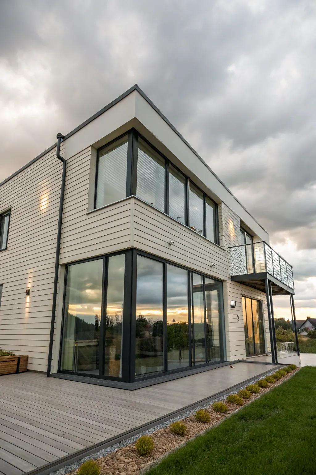 Elegant modern panels deliver a neat, up-to-date visual.