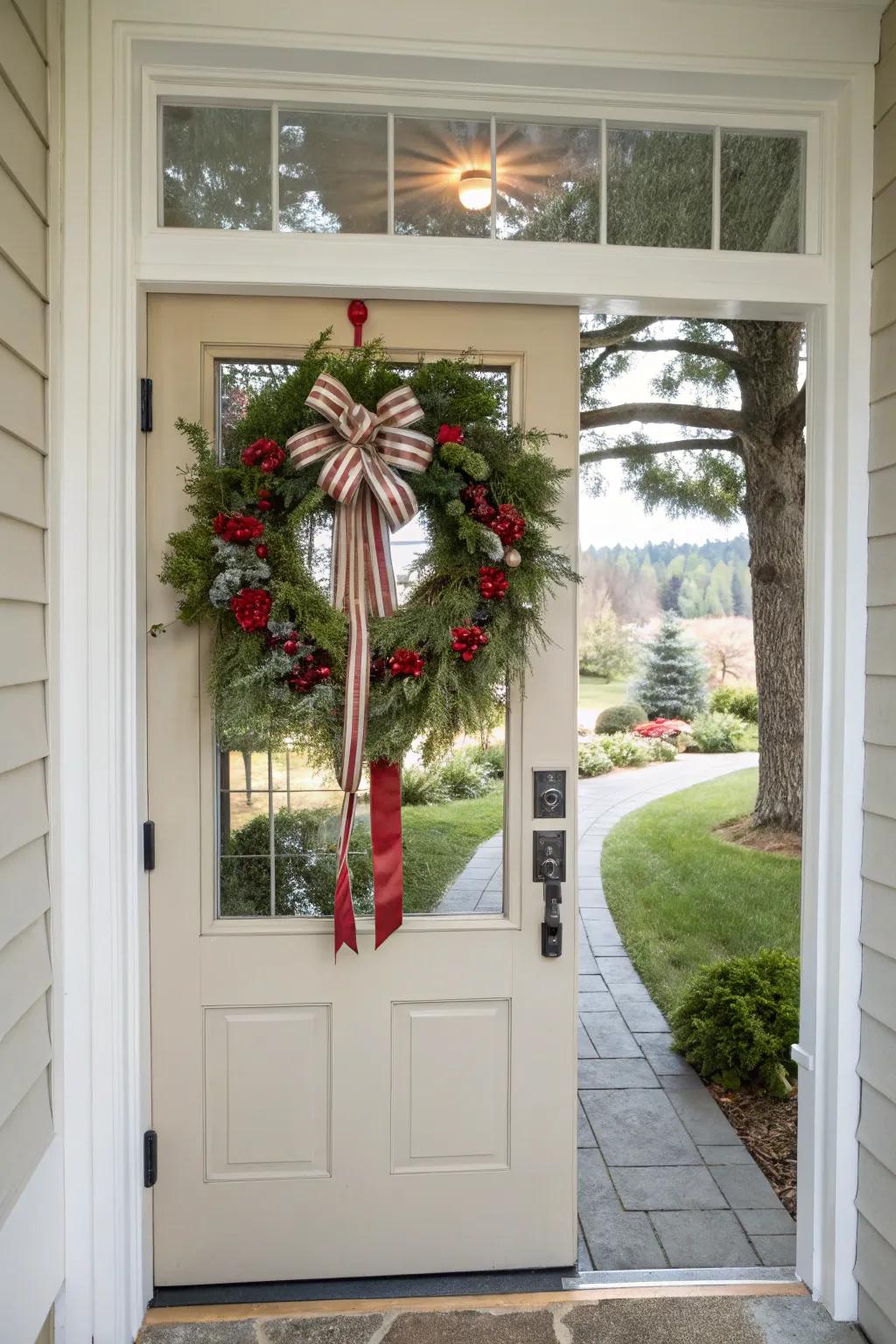 Vibrant ribbons and bows deliver festive color to your door.