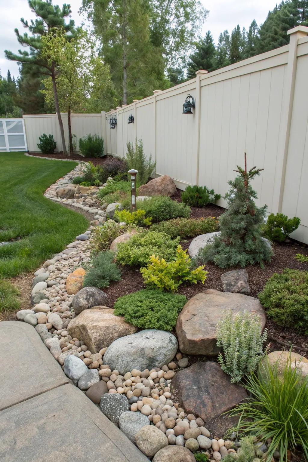 Rock gardens add texture and depth to any landscape.