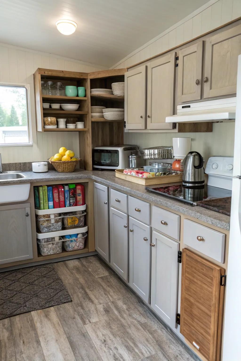 Maximize your kitchen with clever space solutions.