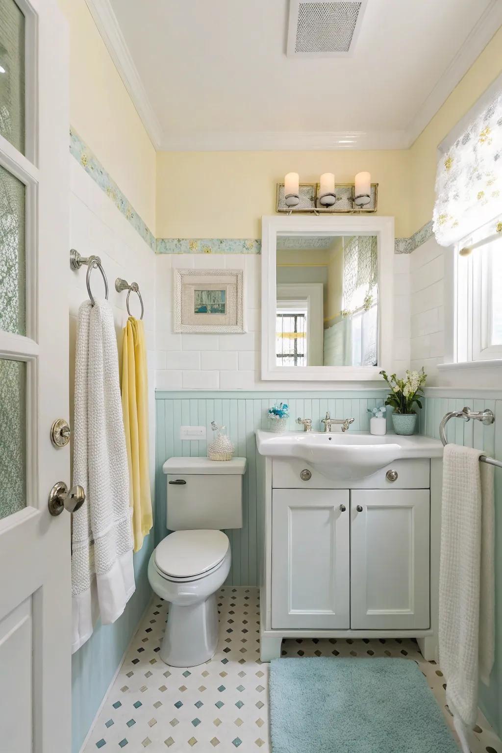 Light hues bring a breath of fresh air into small spaces.