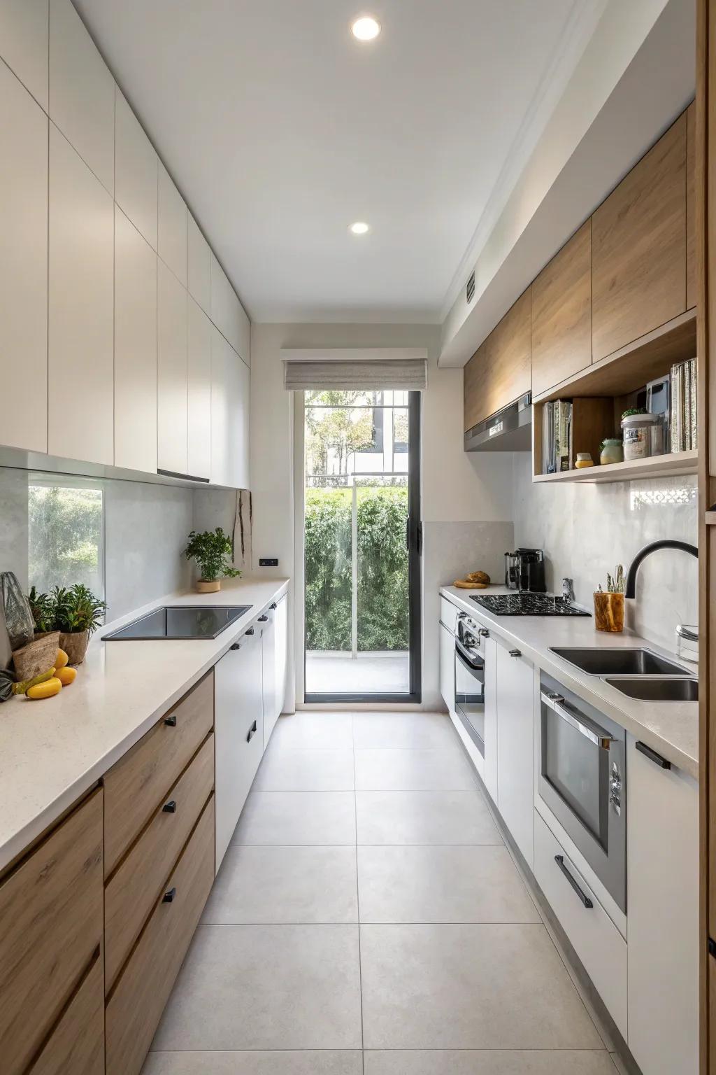 Minimalist style brings simplicity and style to any small kitchen.