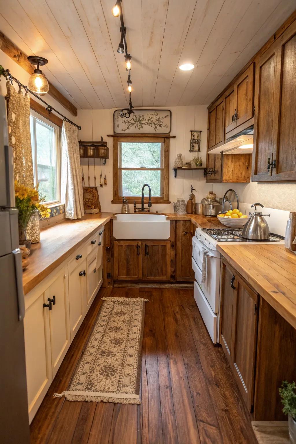 Wood floors bring about an aura of coziness and allure.