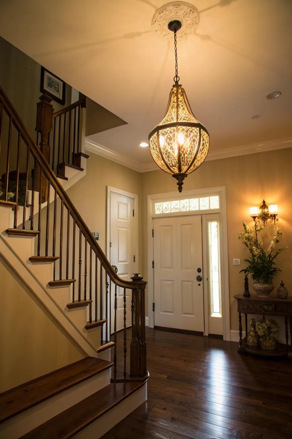 Illumination fixtures contribute refinement and emphasis to compact environments.