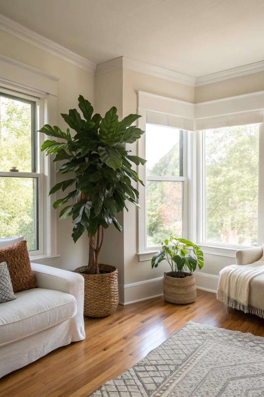 Plants bring energy and freshness.