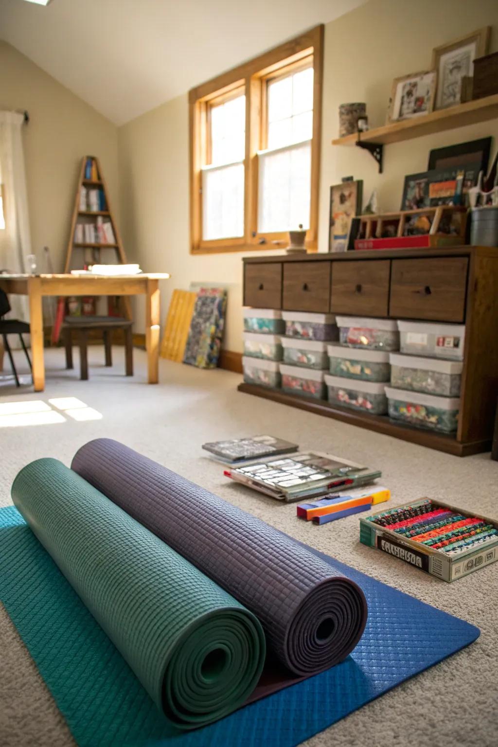 A hobby room is the perfect personal retreat.