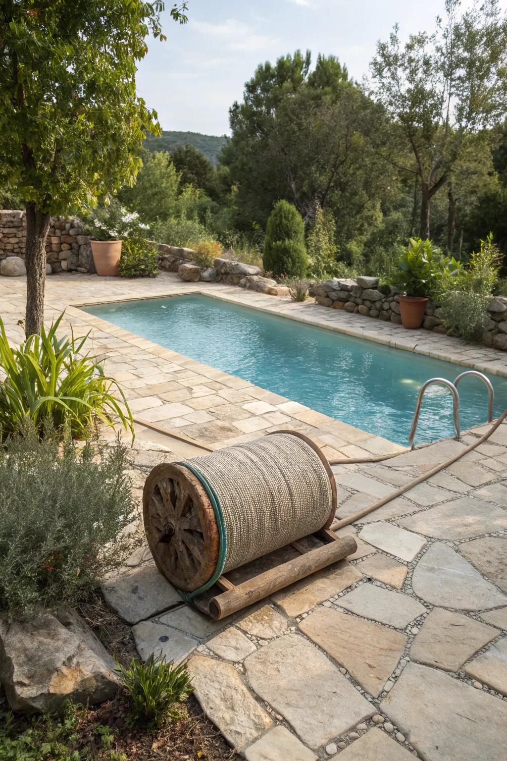 Enhance your pool with the raw appeal of native stone.
