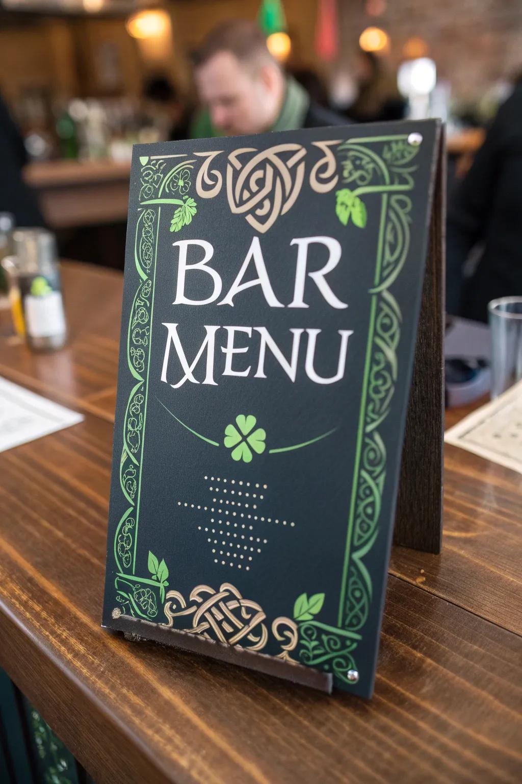 A themed selections list adds a unique touch of excitement to your celebrations.