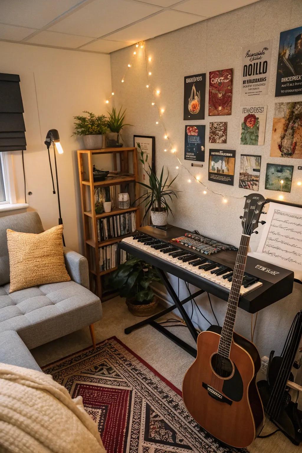 Keep your instruments close to fuel creativity at any moment.