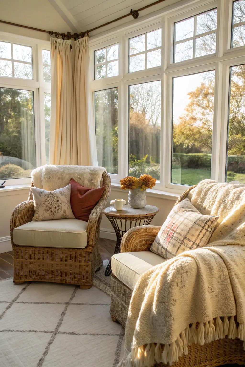 Comfortable seating encourages relaxation and enjoyment.