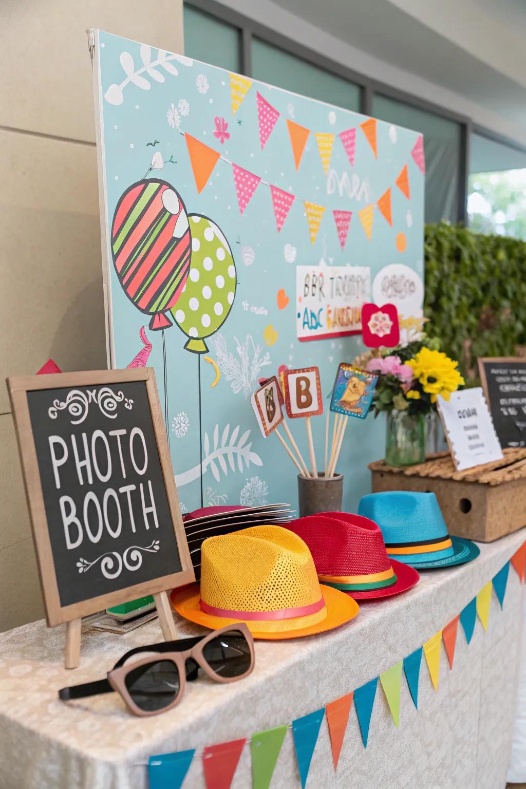 A DIY picture spot is ideal for taking fun memories at a Sweet 16.