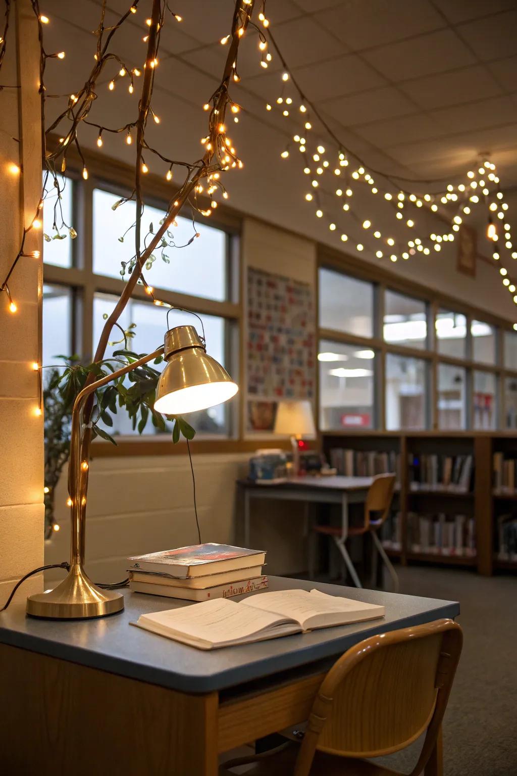Comforting illumination contributes a cozy component to your learning setting.