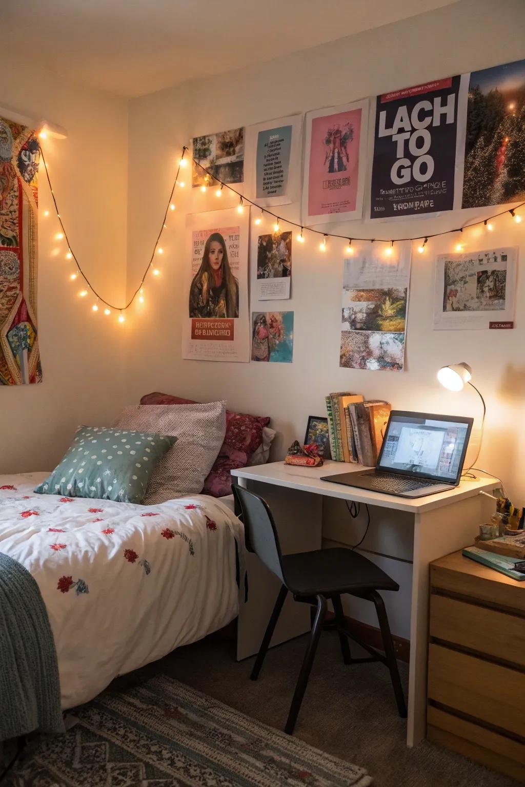 Gentle ambient lighting creates a calming oasis.