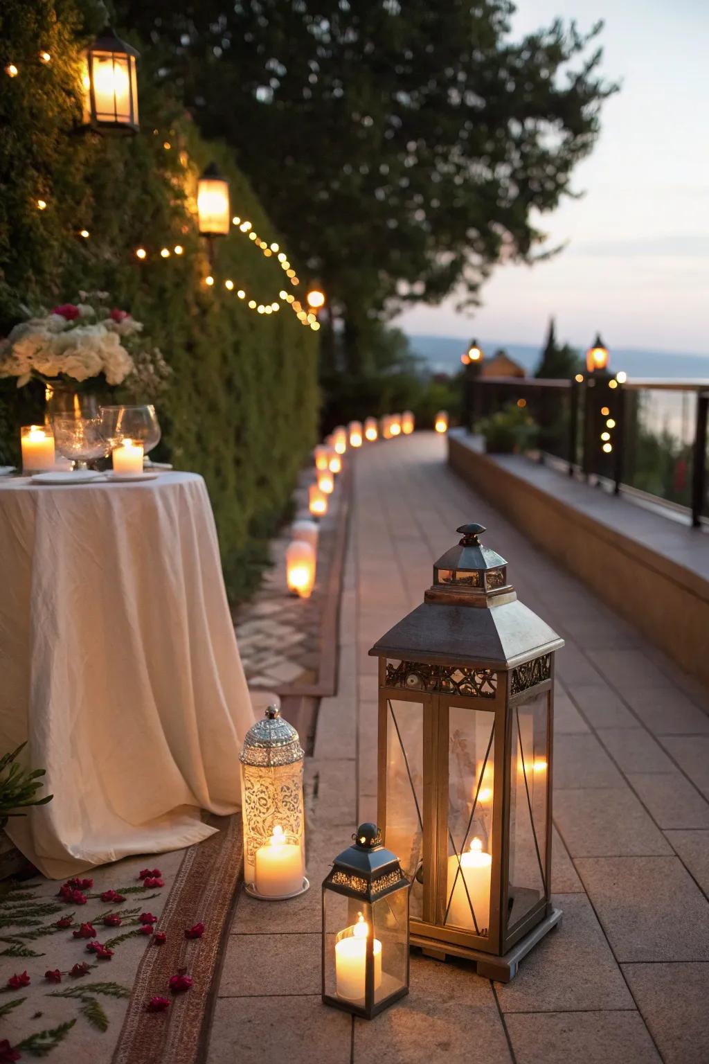 Lamps create a comfortable and welcoming ambiance.