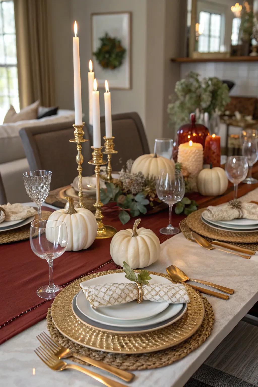 Refined place settings establish the tone for an enhanced meal.