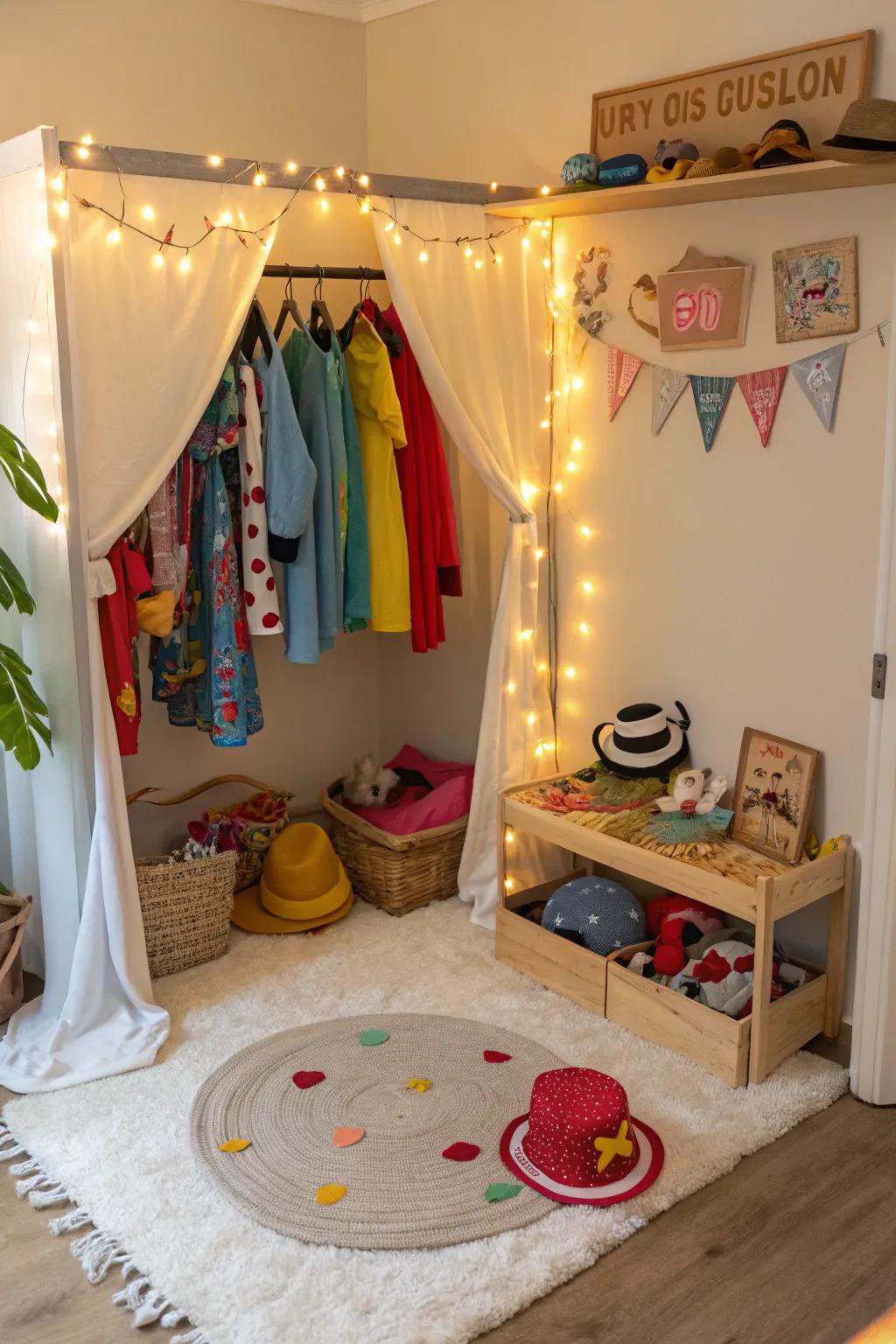 Spark creativity with a themed play corner.