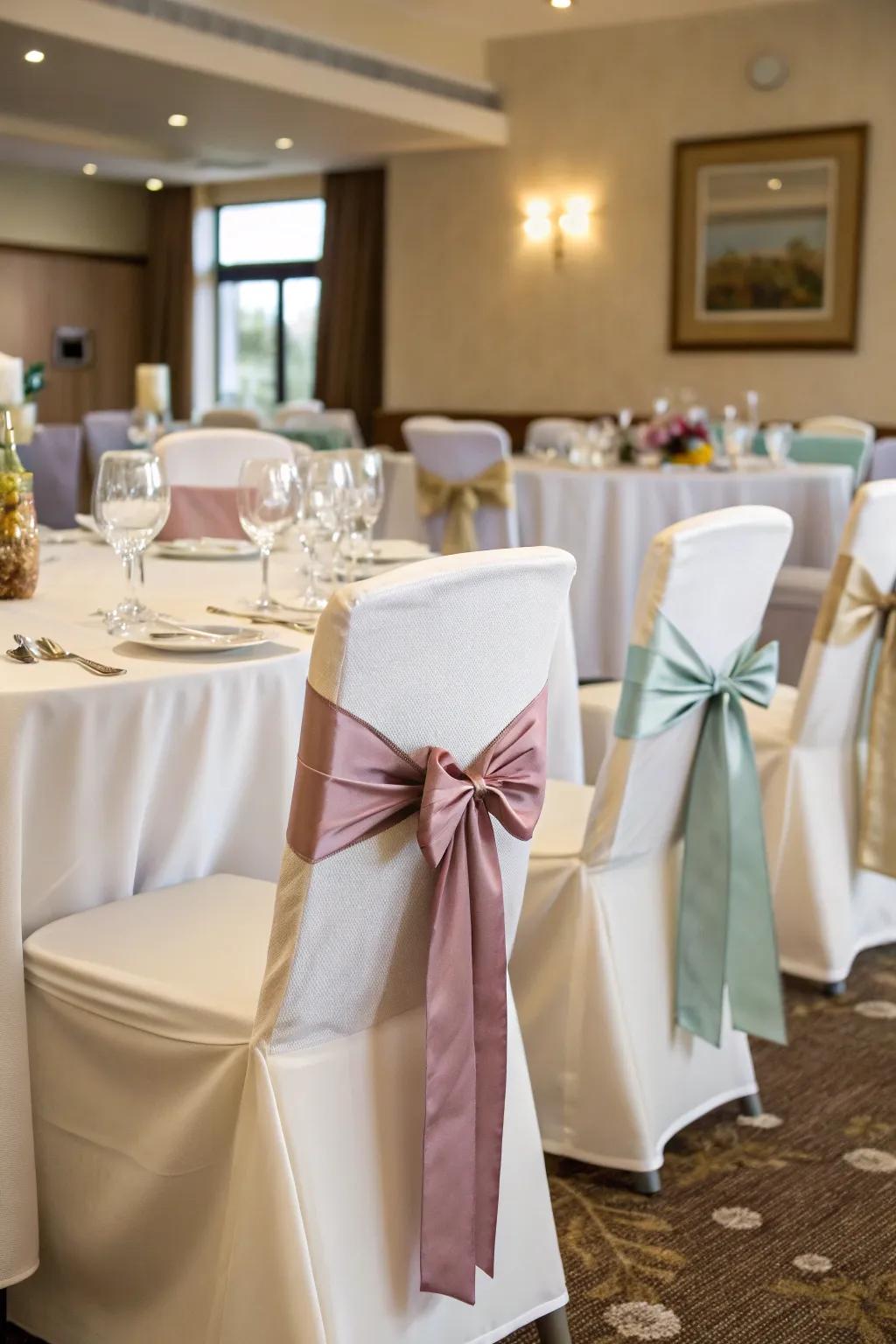 Ribbons add a touch of style and romance.