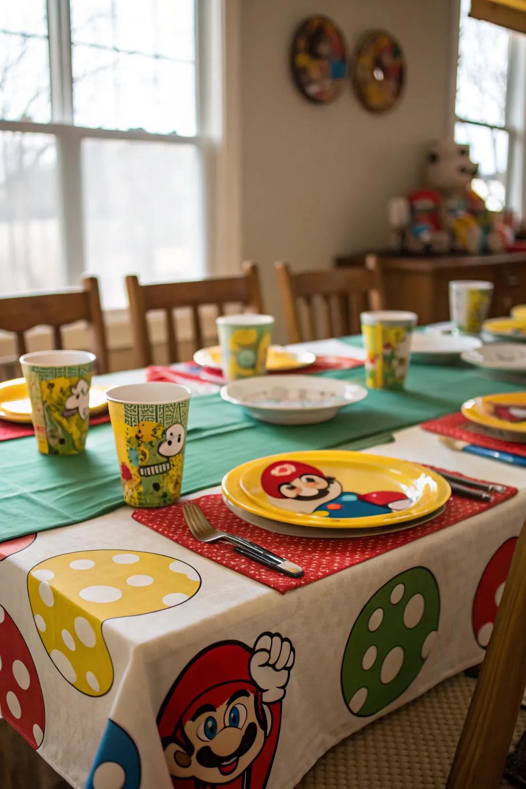 Thematic table arrangements enrich the celebration adventure.