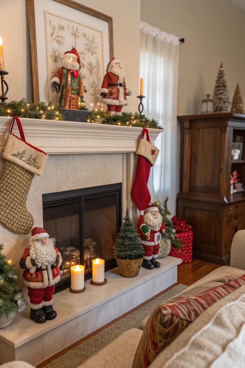 Nostalgic Santas bring festive cheer to your home.