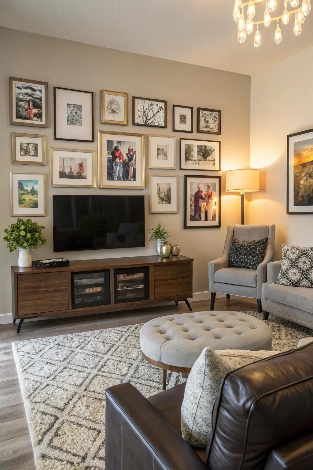 A collection of art conveys a visual narrative.