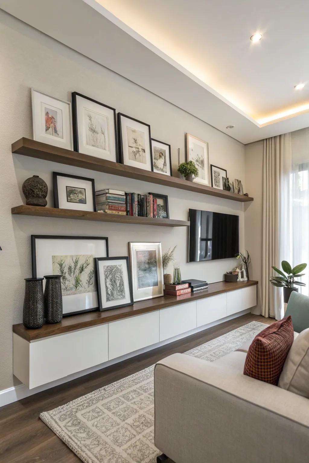 Morph your shelves into a bespoke art gallery.
