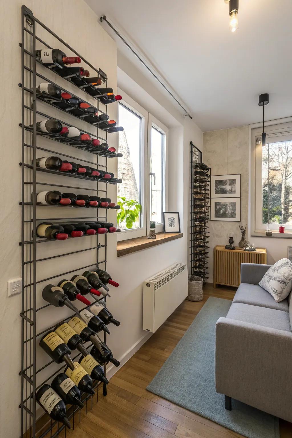 Space-efficient racks are great for small areas.