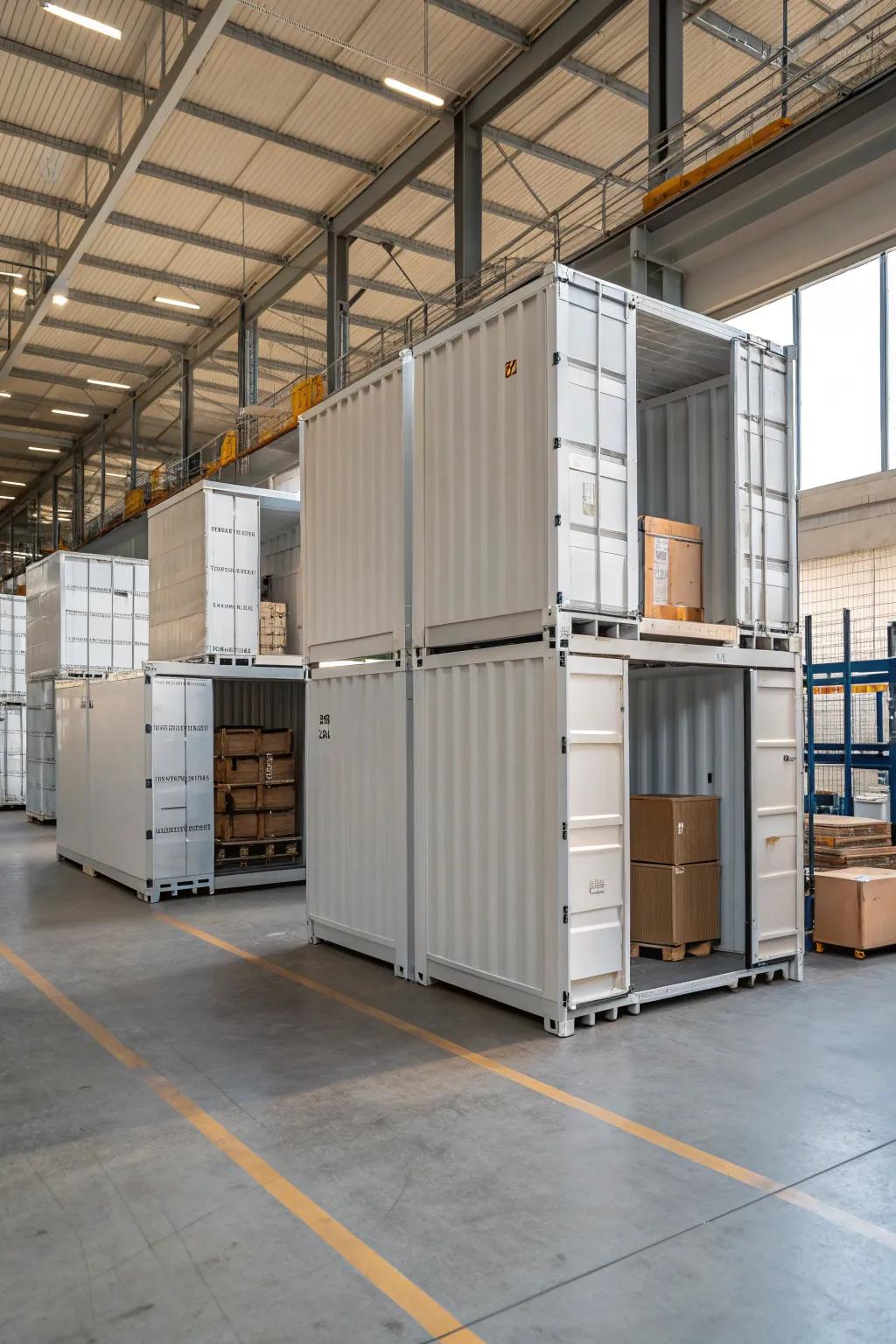 Changeable units offer versatility for changing needs of storage.