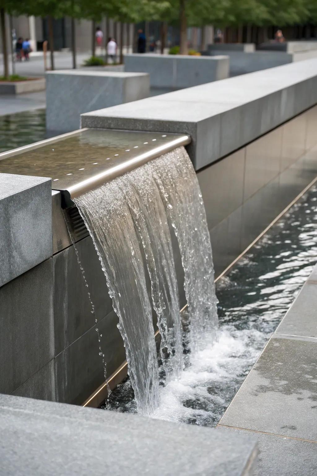 Simplicity and elegance with a modern minimal cascade.