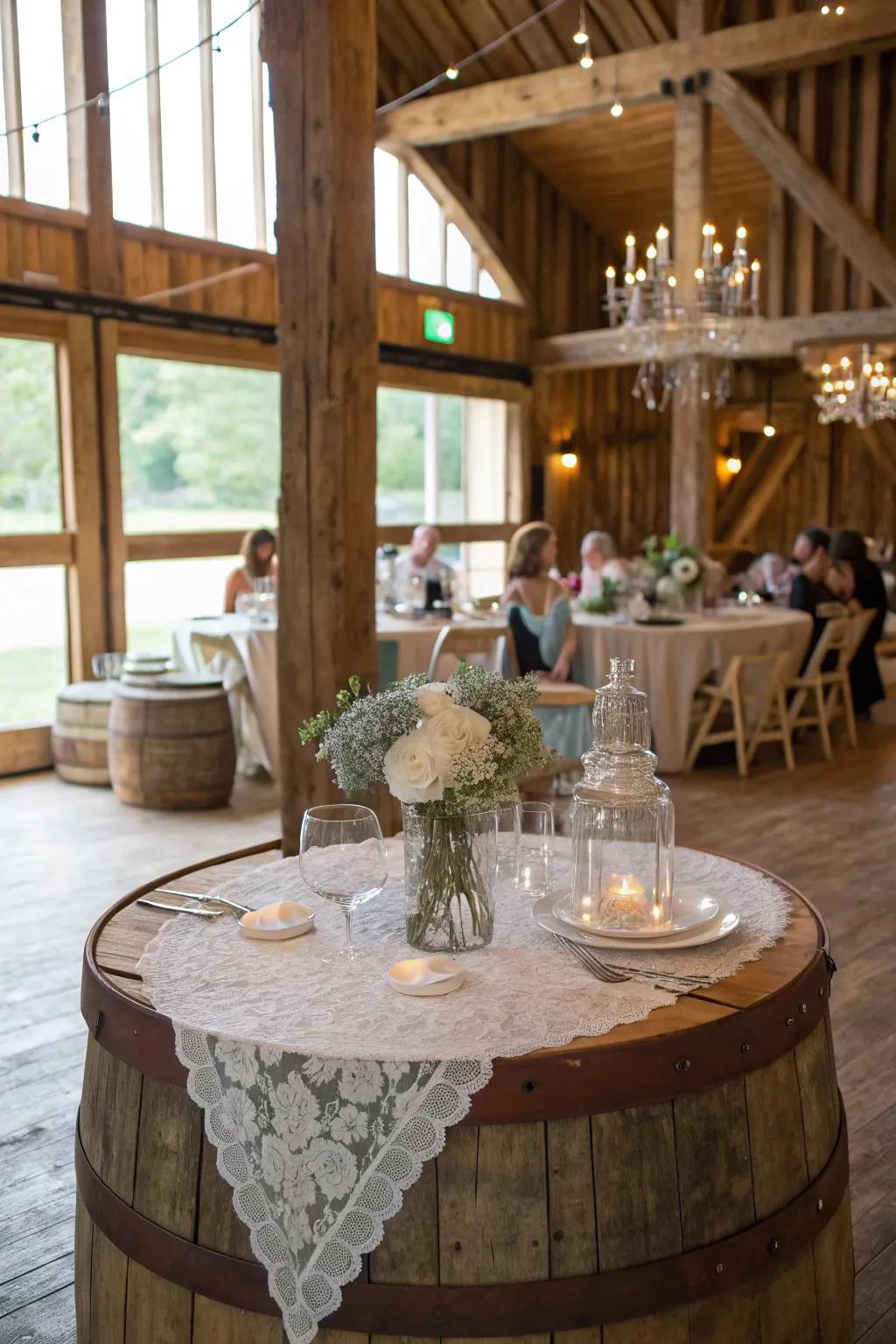 Rustic appeal using timber and glass features to create a cozy vibe.