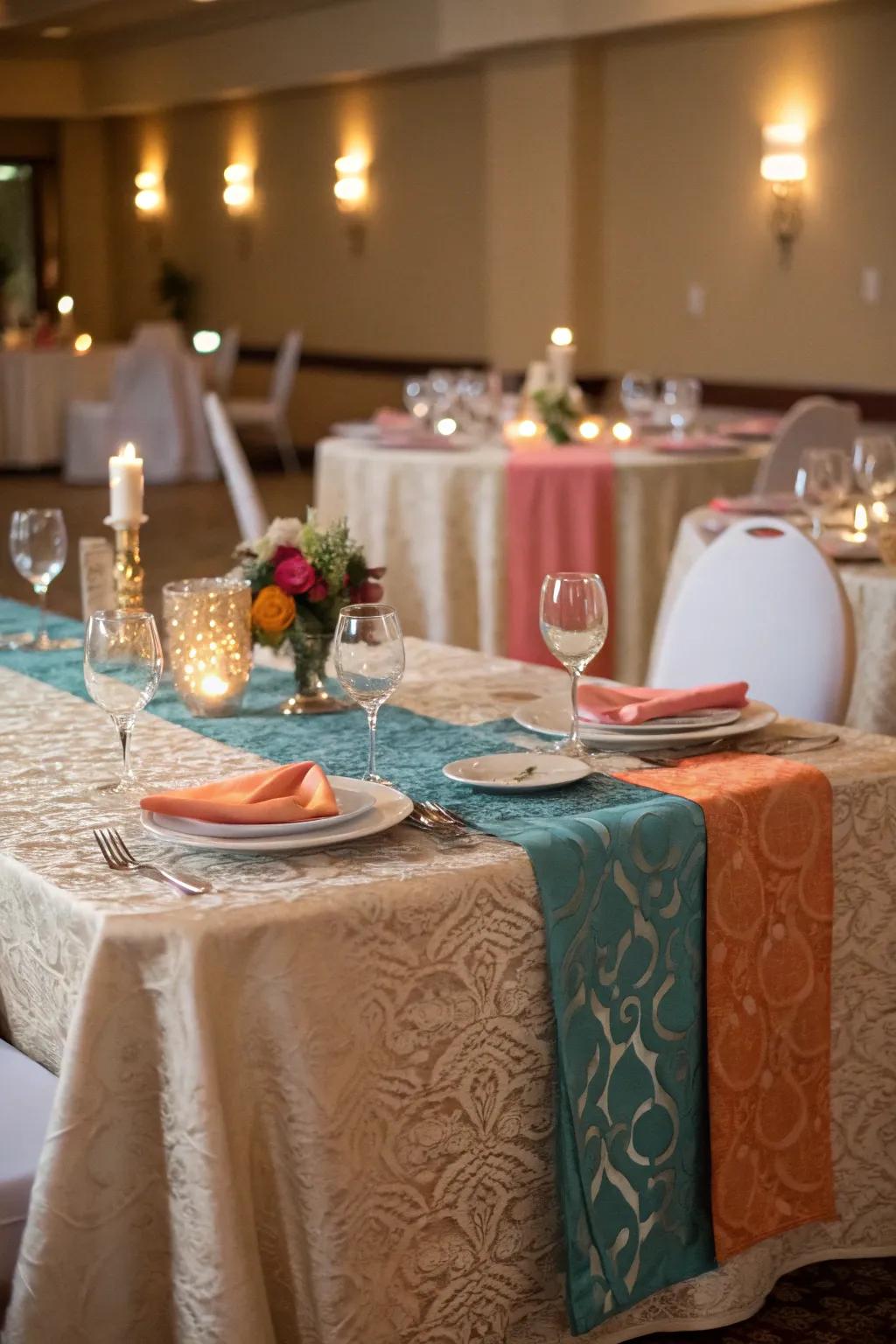 Textured linens enhance the tactile allure of your tablescape.