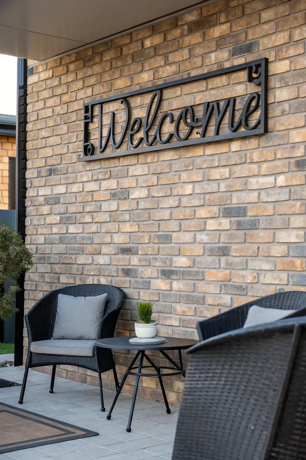 Metallic displays deliver a modern and chic vibe.