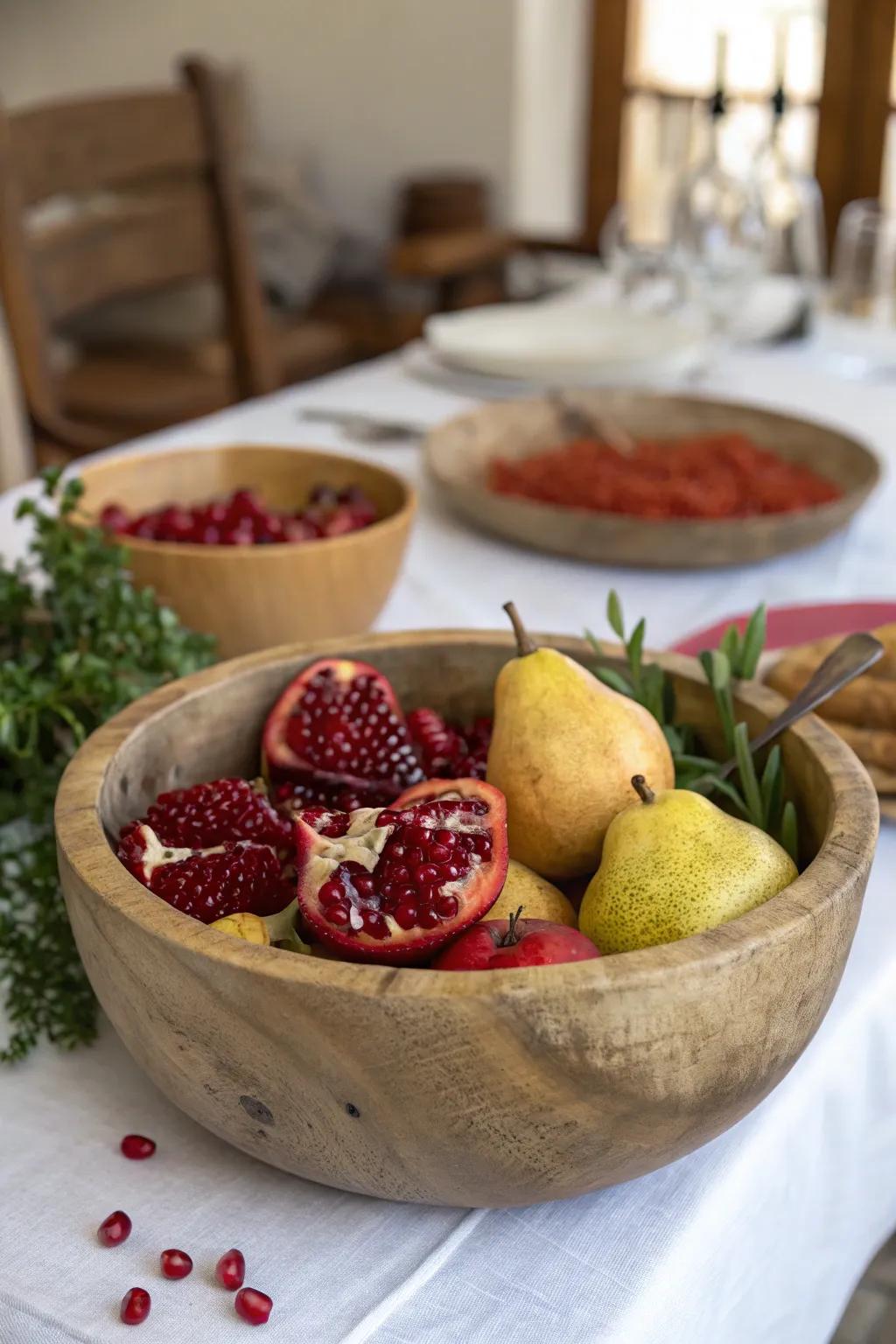 Nature's abundance as a centerpiece.
