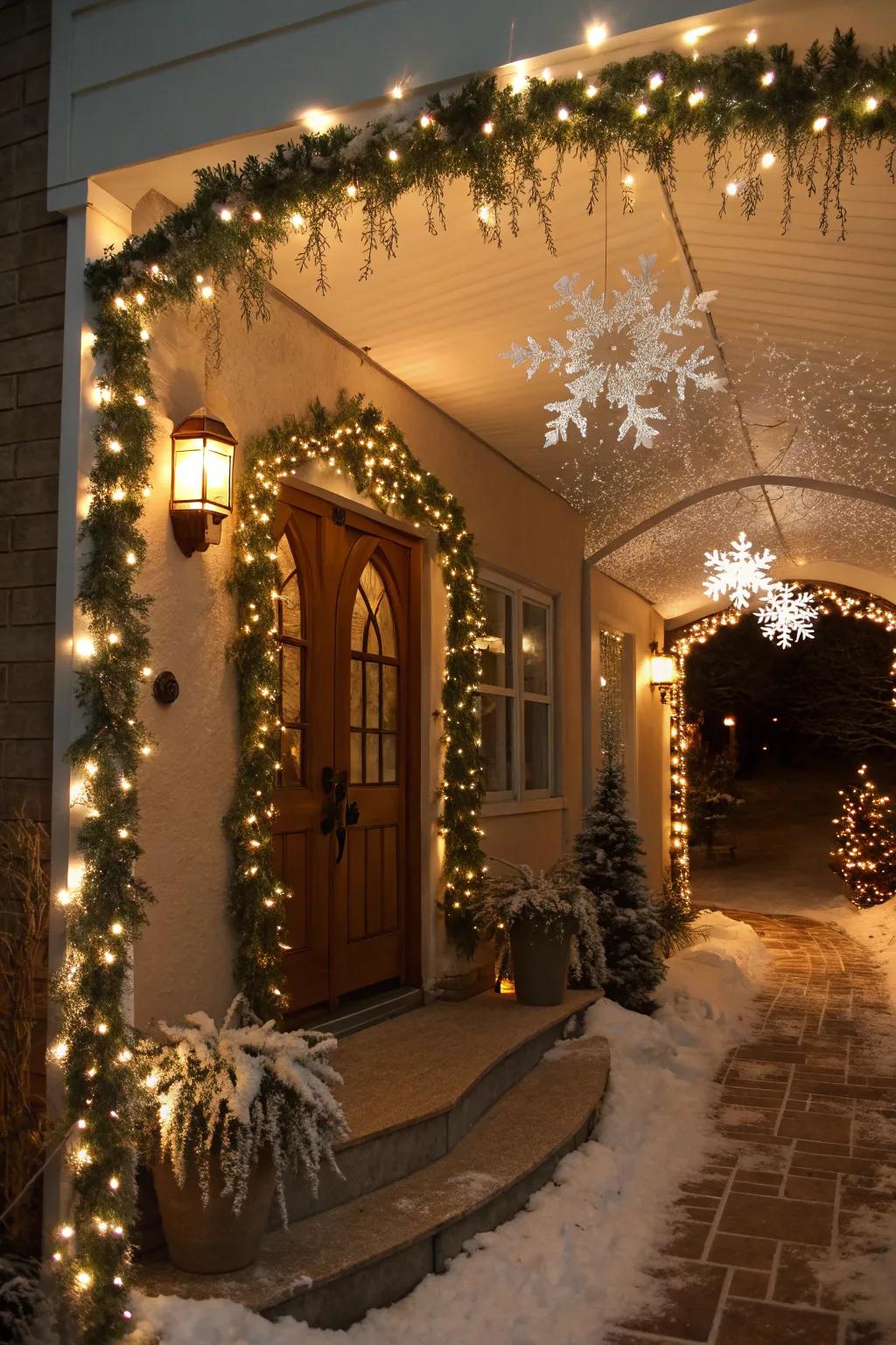 A bewitching icy wonderland welcomes holiday visitors.