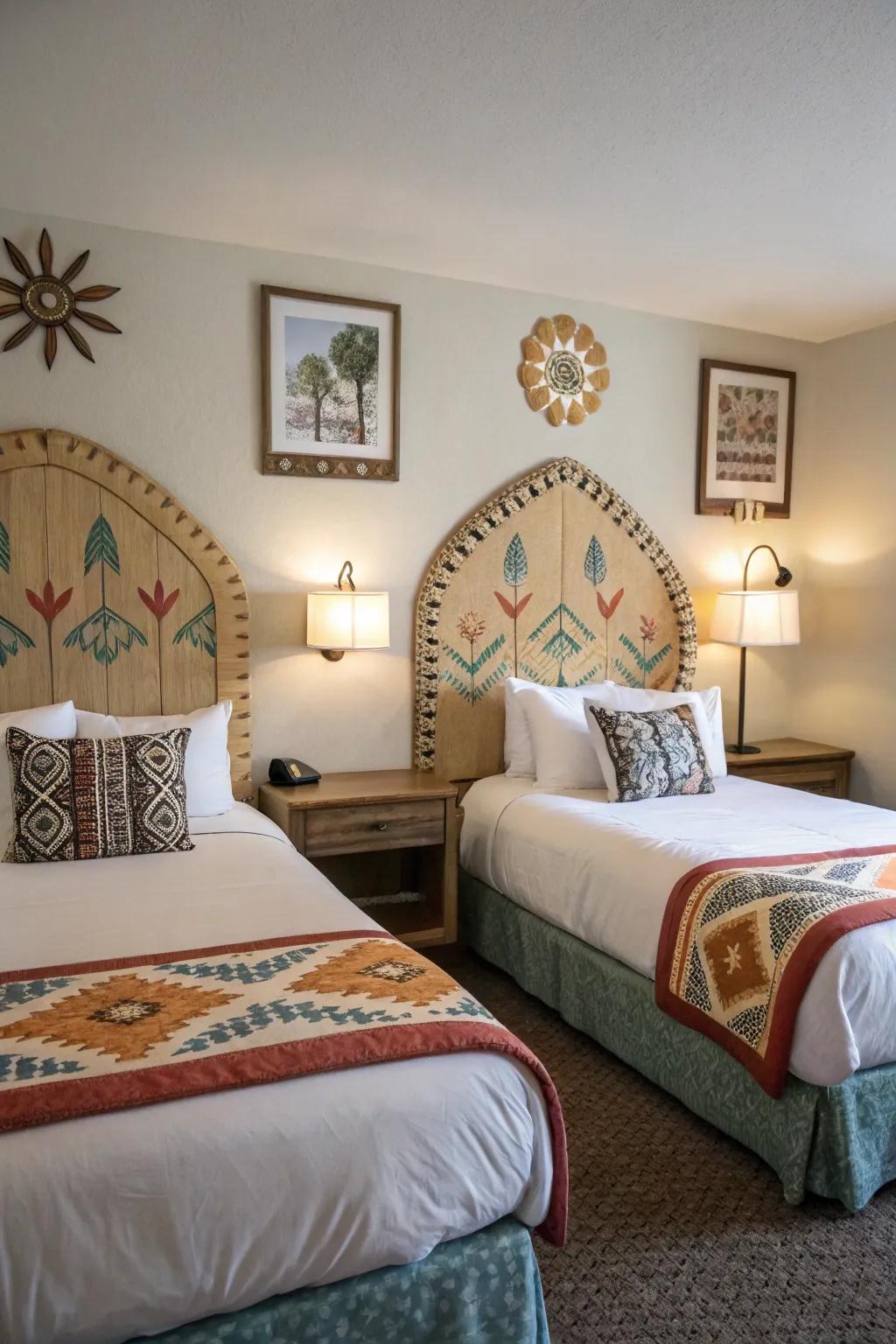 Unique headboards for personal style.