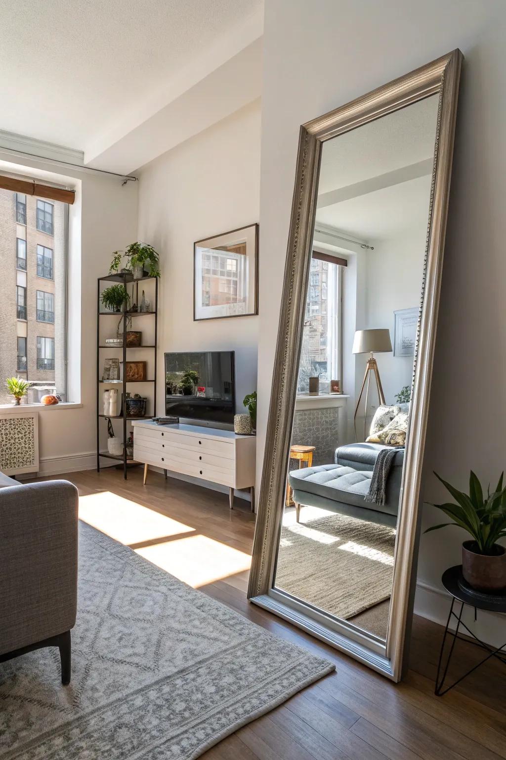Reflectors amplify natural light and create a bright atmosphere