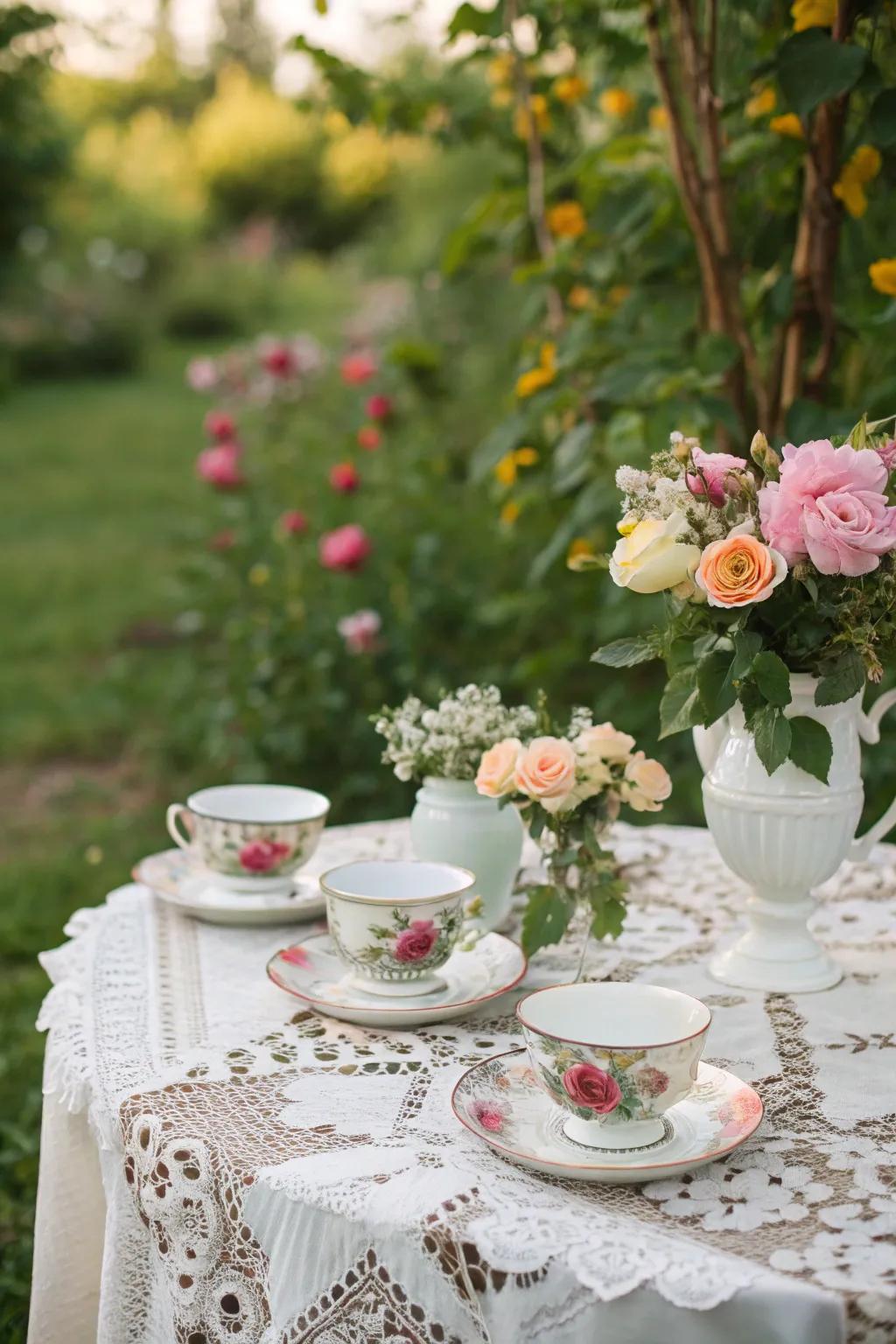 Welcome in 40 in style with a garden tea party.