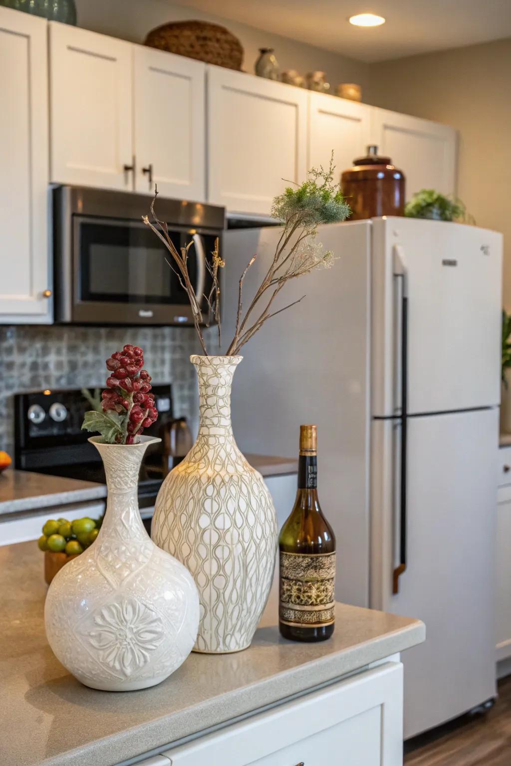Upgrade with a curated selection of vases and bottles.
