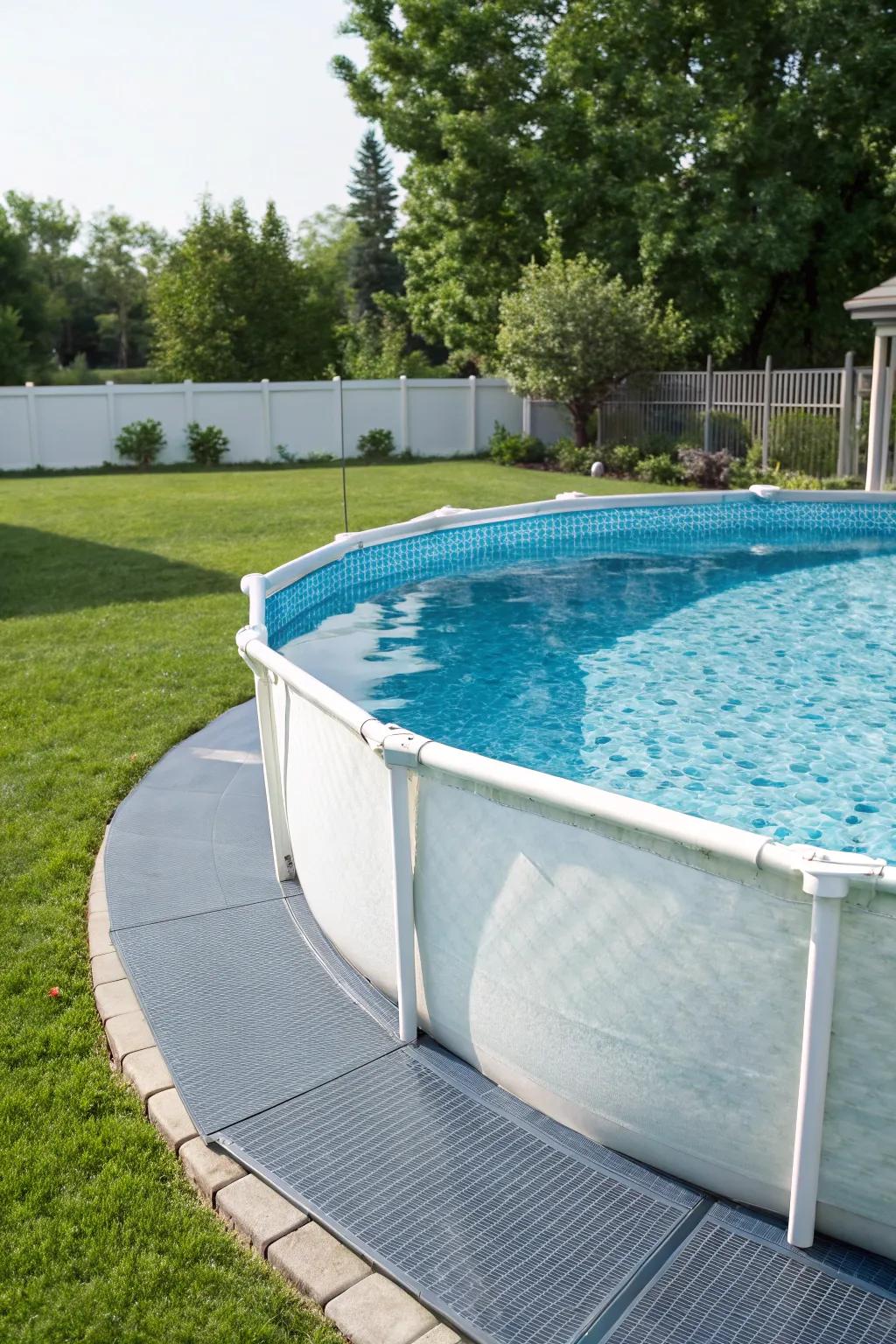 Cushioning wraps add an extra layer of protection for your pool.