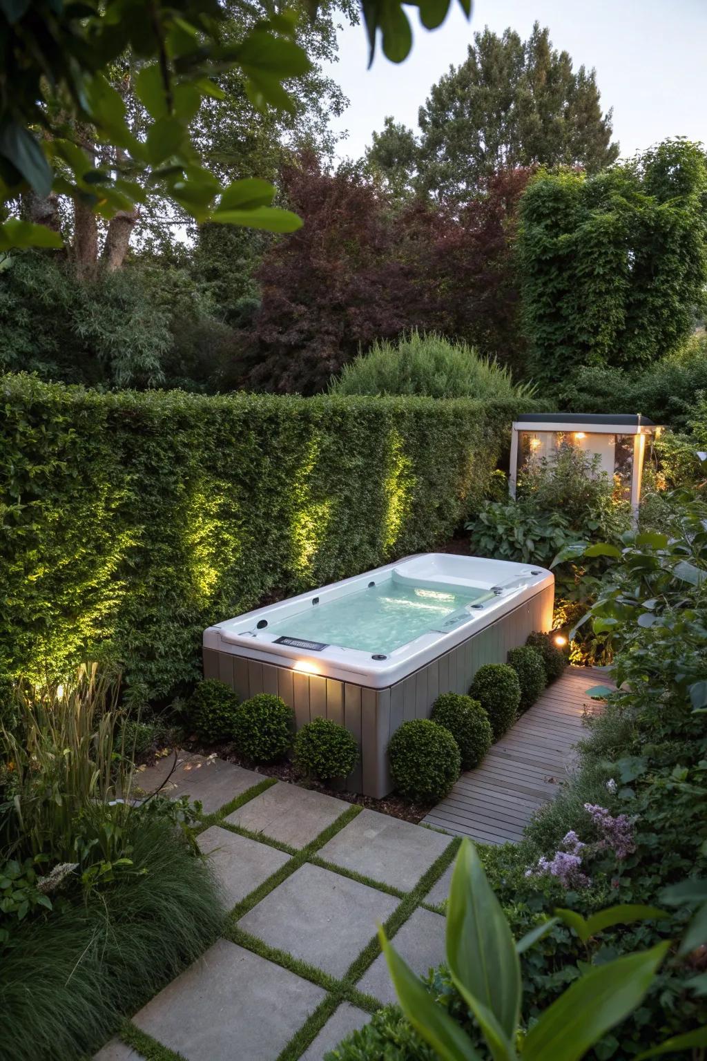 Living dividers offer privacy and charm.