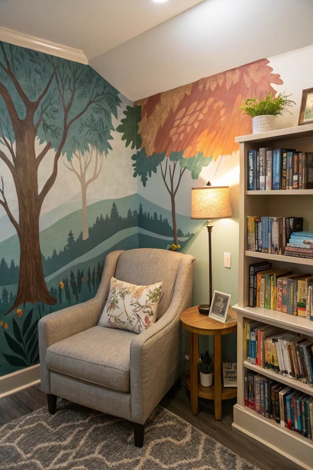 Include a personal touch using artful style murals.