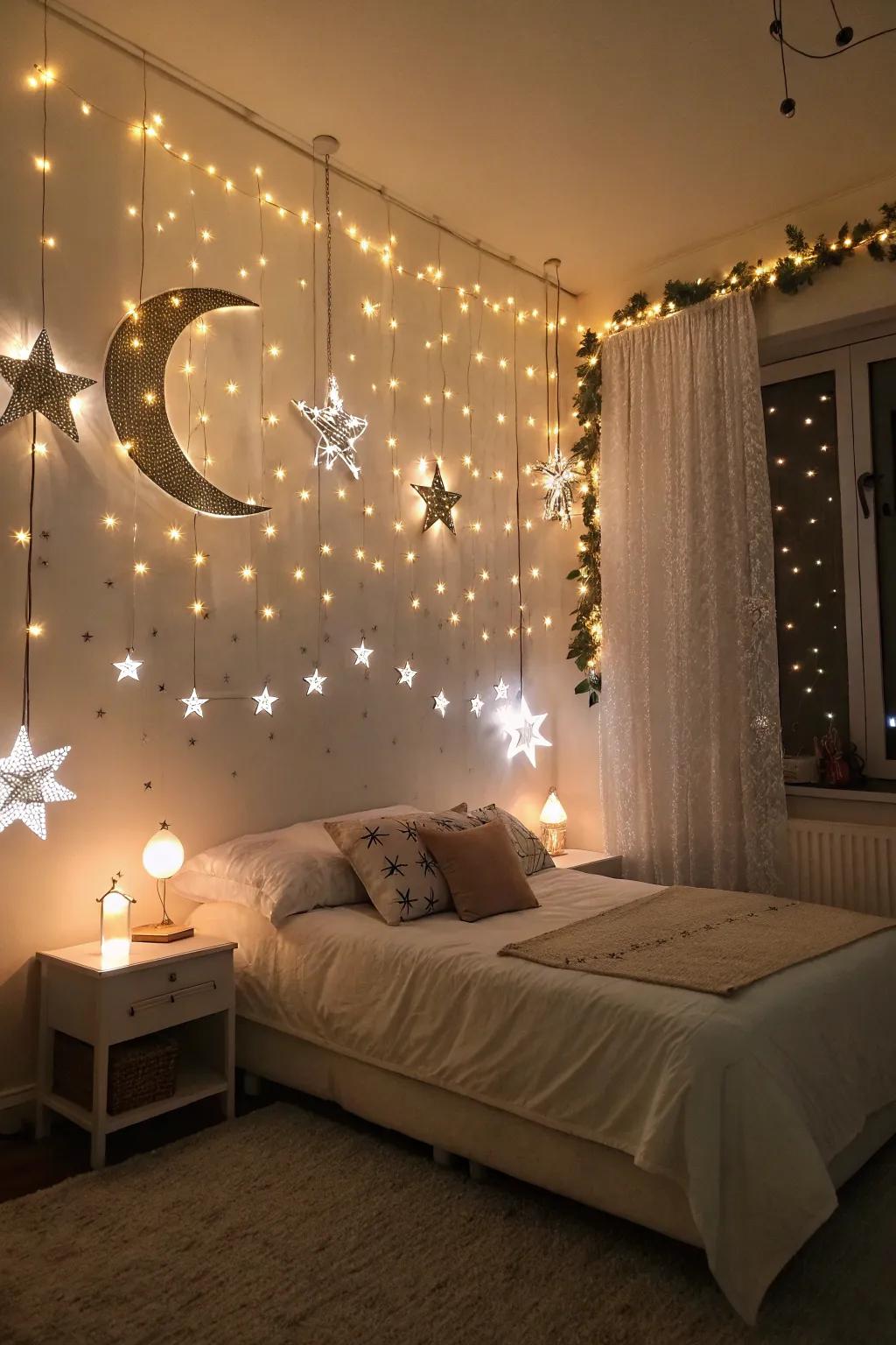 Bring the cosmos into your bedroom with celestial lights.
