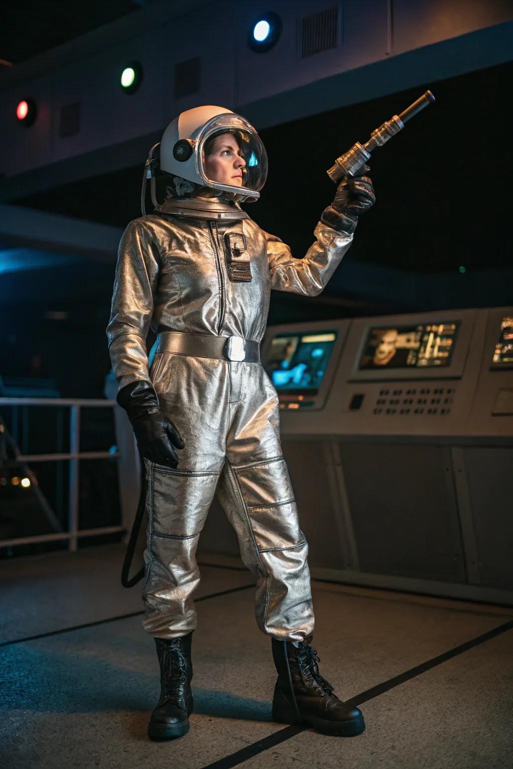 An explorer poised to venture into the final frontier.