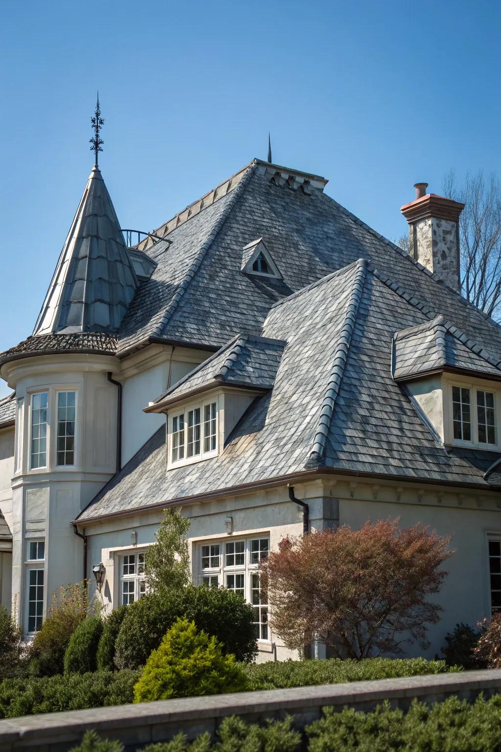 Achieve a classic slate look with synthetic tiles that offer modern benefits.