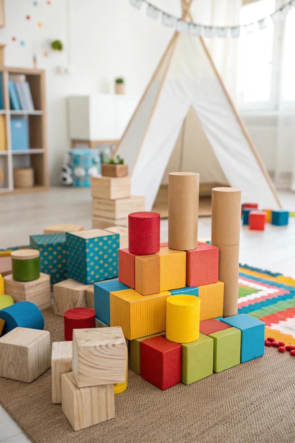 A variety of blocks for boundless imagination.