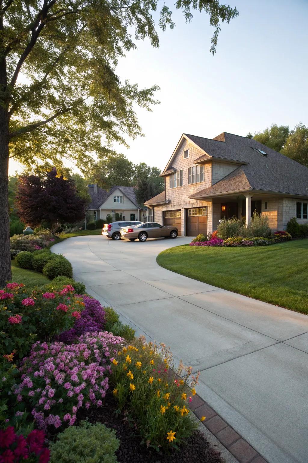 A seamless driveway blueprint enhances home accessibility.