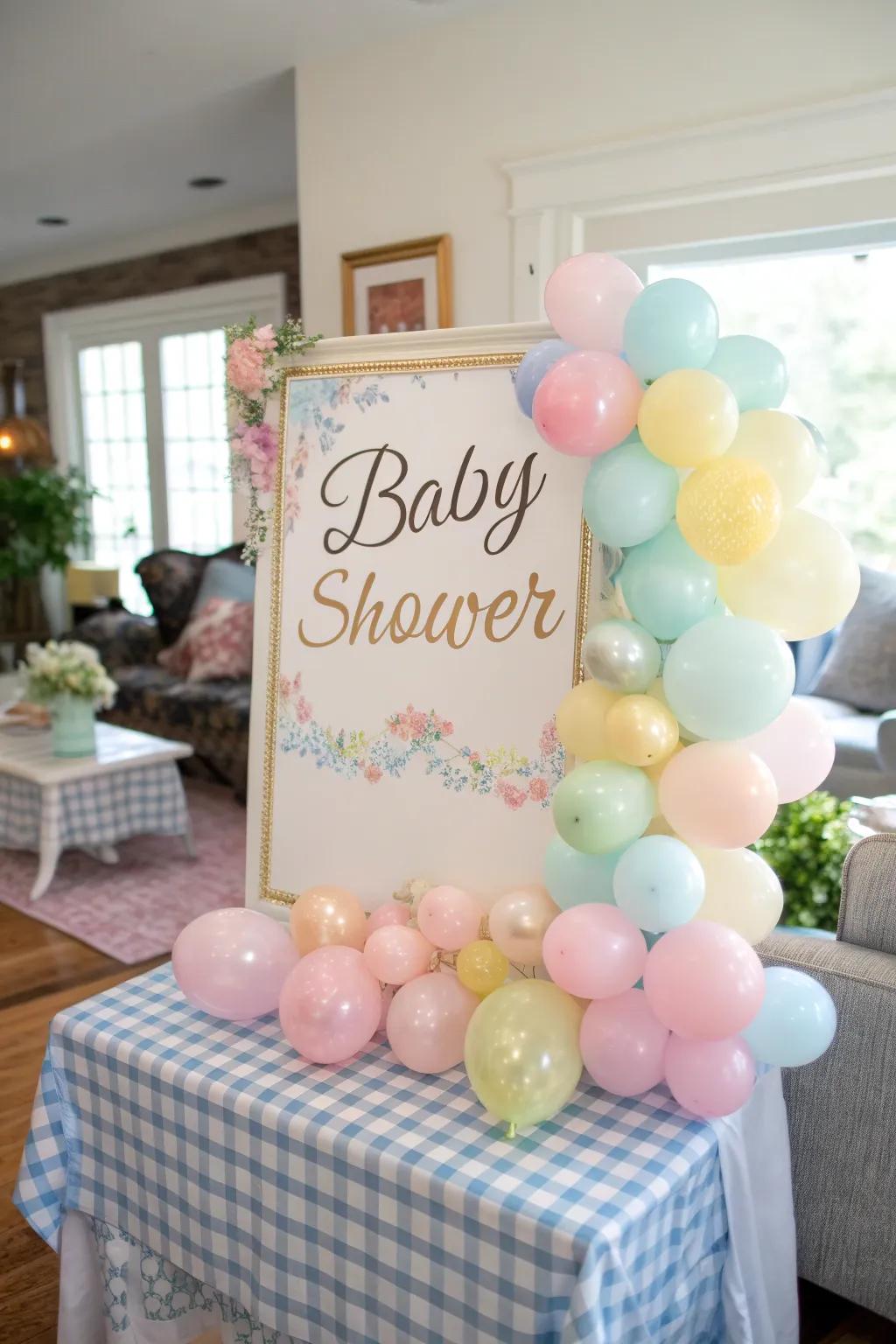 Balloons contribute a playful and celebratory accent to any decoration.