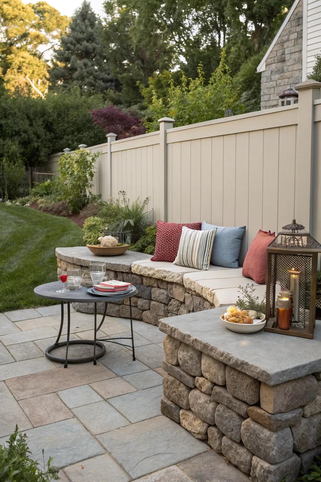 Integrated seating enriches functionality.