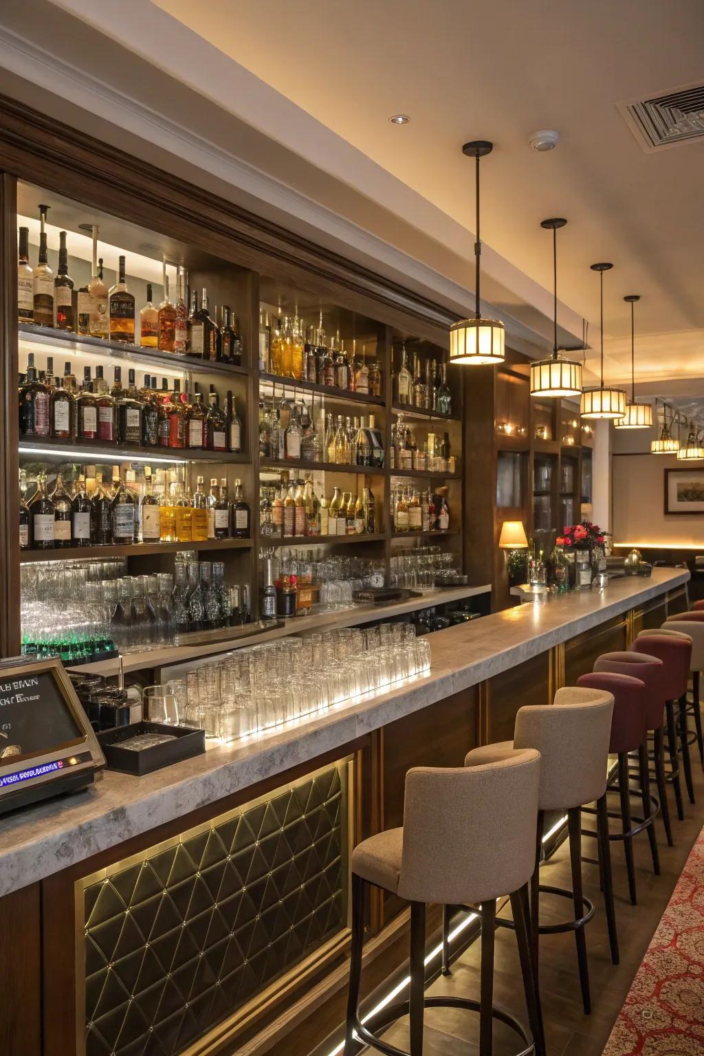Variety is crucial for an effective party bar configuration.
